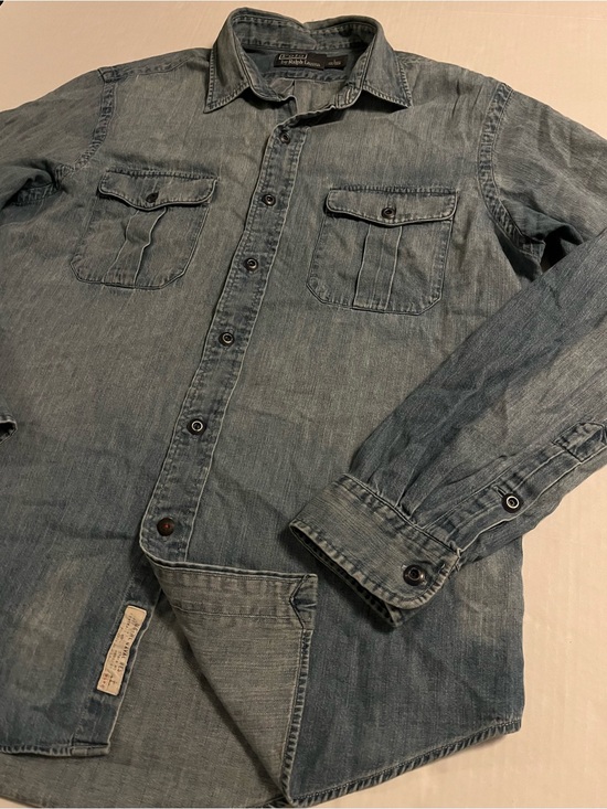 Polo Ralph Lauren Other - VTG 90’s Polo Ralph Lauren RL Naval Res Chambray Denim Long Sleeve Shirt LARGE